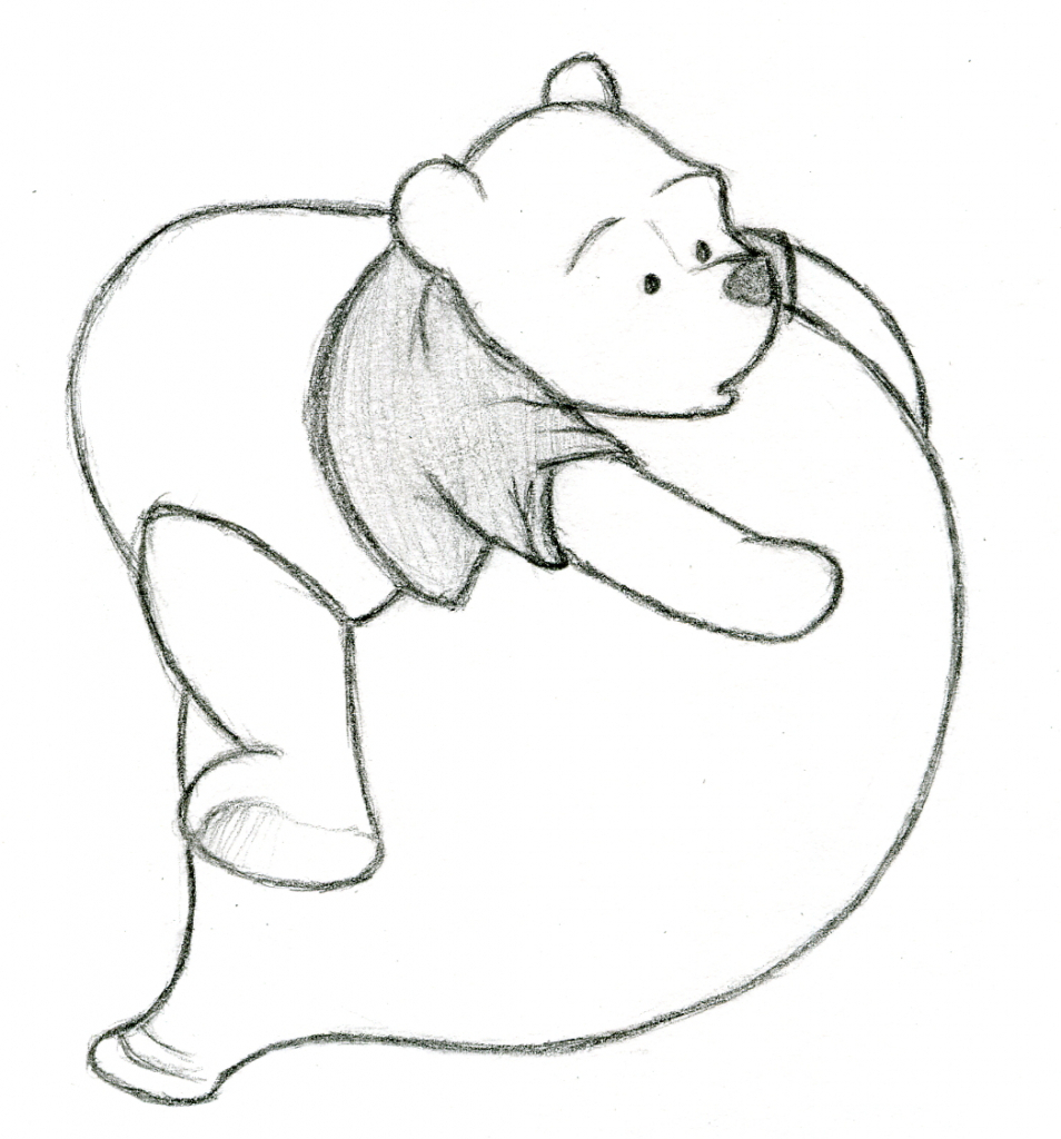 Baby Pooh Sketch at PaintingValley.com | Explore collection of Baby ...