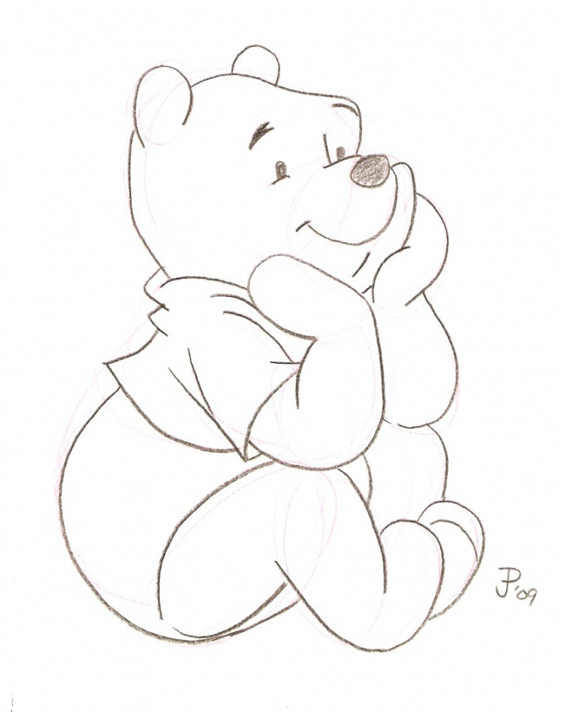814x1024 Baby Winnie The Pooh Sketch Images About Sketches - Baby Pooh Sketch