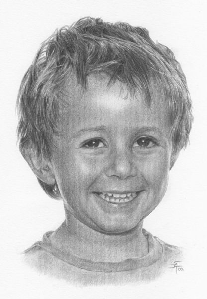 416x600 Baby Portraits, Child And Infant Pencil Portraits - Baby Portrait Sketches