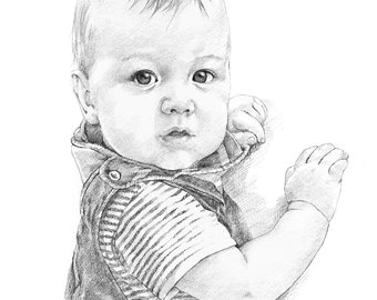 Baby Portrait Sketches at PaintingValley.com | Explore collection of ...