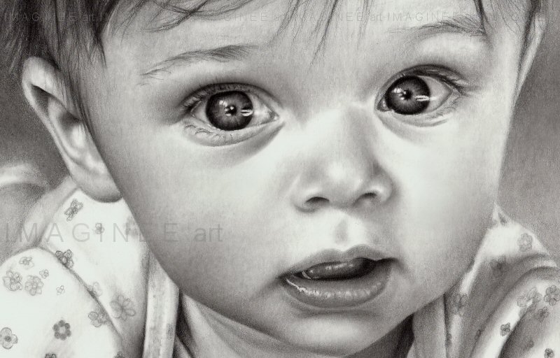 800x512 Baby Portrait Closeup By Imaginee - Baby Portrait Sketches