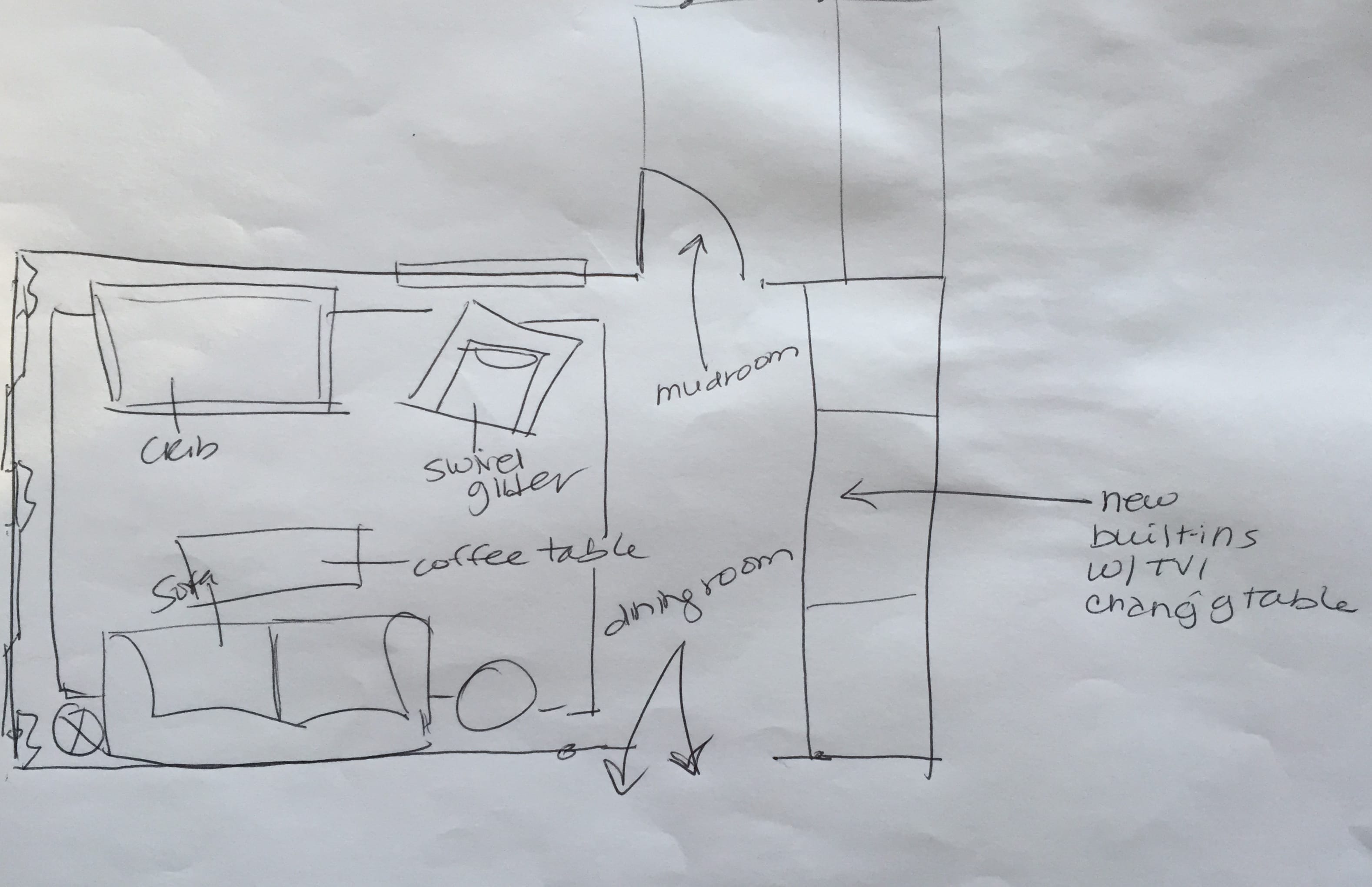 3156x2041 Making Room For Baby - Baby Room Sketch