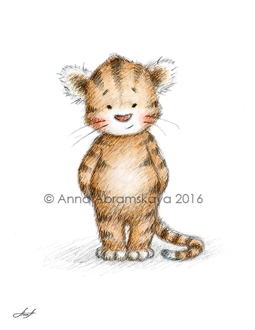 501x648 Anna Abramskaya - Baby Room Sketch