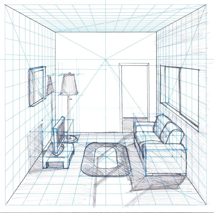 700x697 Room Sketching Hand Drawn Children Room Baby Bed Sketching Room - Baby Room Sketch