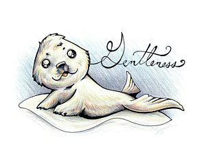 300x232 Baby Seals Drawings Fine Art America - Baby Seal Sketch