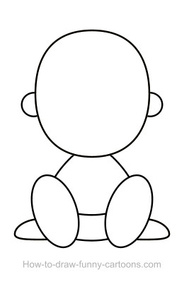 260x409 Baby Drawing (Sketching + Vector) - Baby Sketch