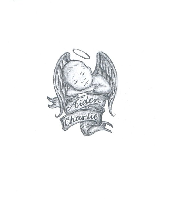 600x704 Baby Angel Drawing, Pencil, Sketch, Colorful, Realistic Art Images - Baby Sketch Pictures