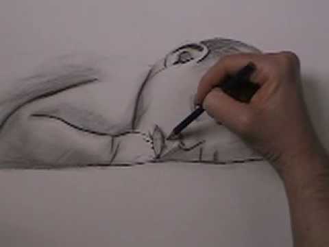 480x360 Tube Art - Baby Sleeping Sketch