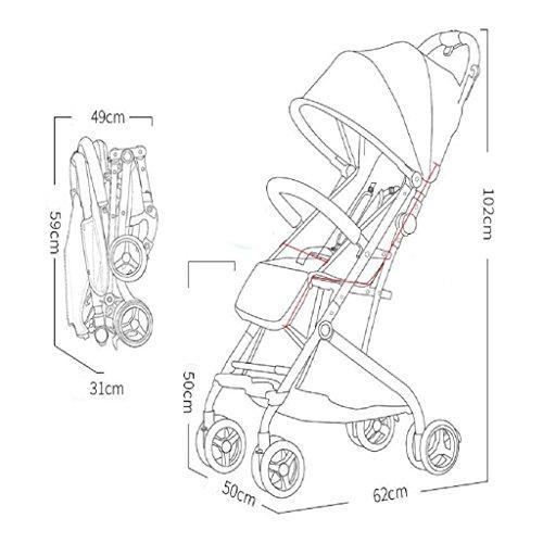 500x500 Dldl Baby Stroller Ultra Light Portable Folding Seat Baby Umbrella - Baby Stroller Sketch