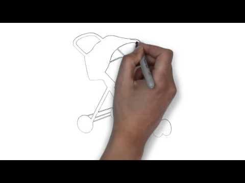 480x360 How To Draw A Baby Stroller - Baby Stroller Sketch