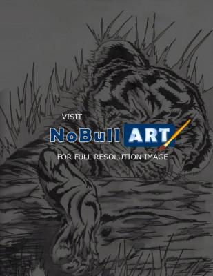 309x400 Daniel Lamb - Baby Tiger Sketch