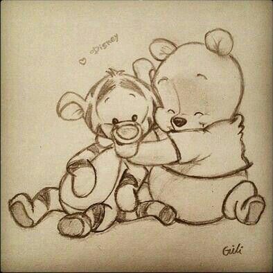 394x394 Pin By Misri Kalam On Pictures - Baby Winnie The Pooh Sketch