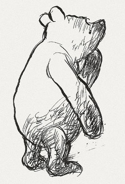 253x373 Winnie The Pooh And Baby Monkeys, Too! - Baby Winnie The Pooh Sketch