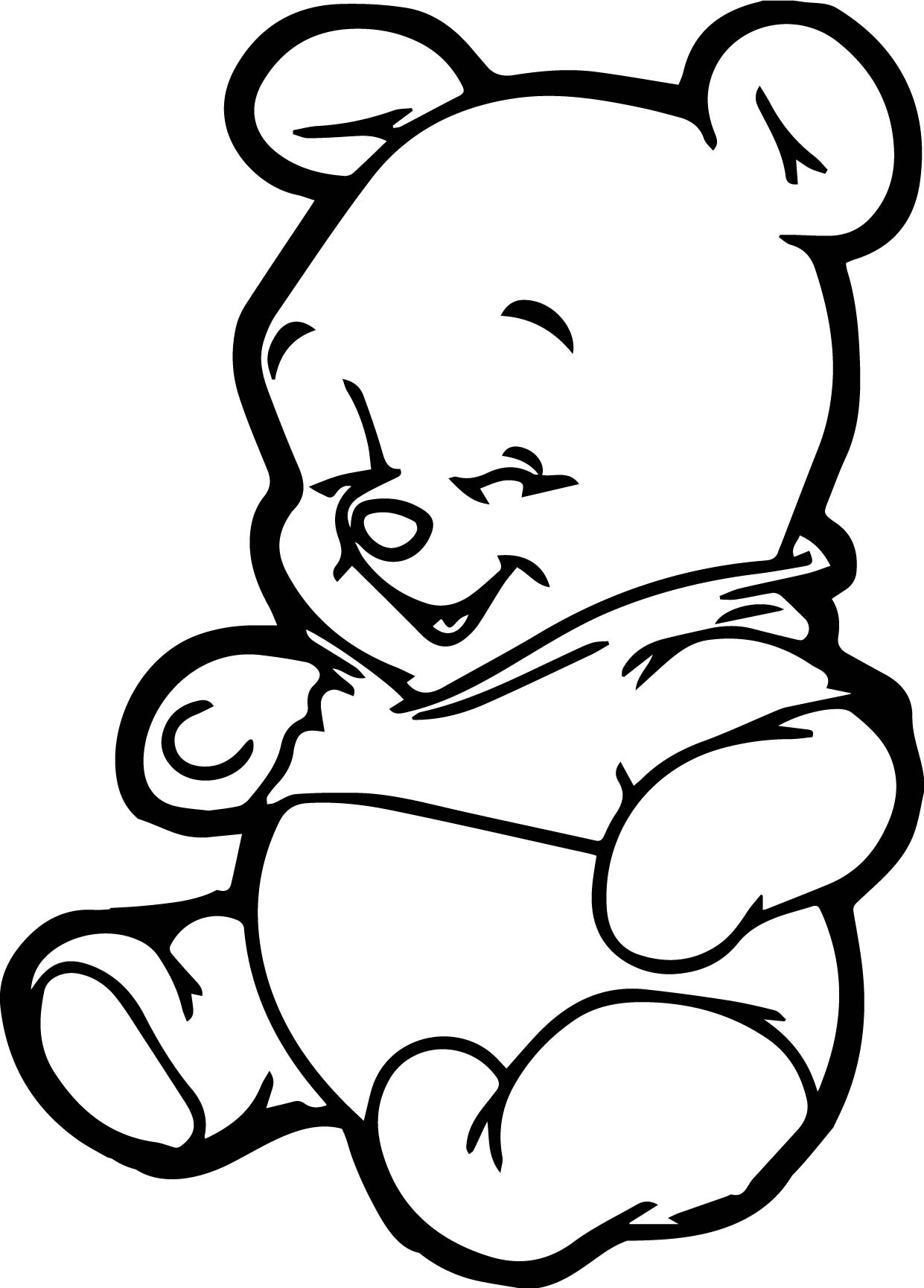 baby winnie the pooh sketch at paintingvalley