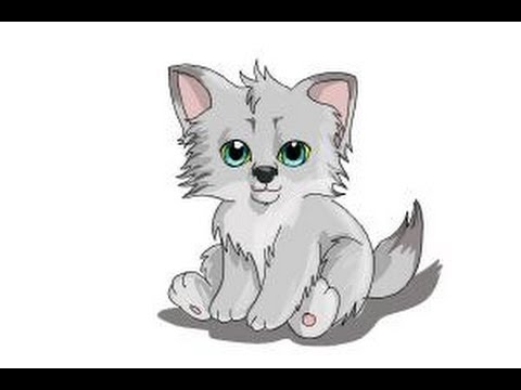 480x360 How To Draw A Baby Wolf - Baby Wolf Sketch
