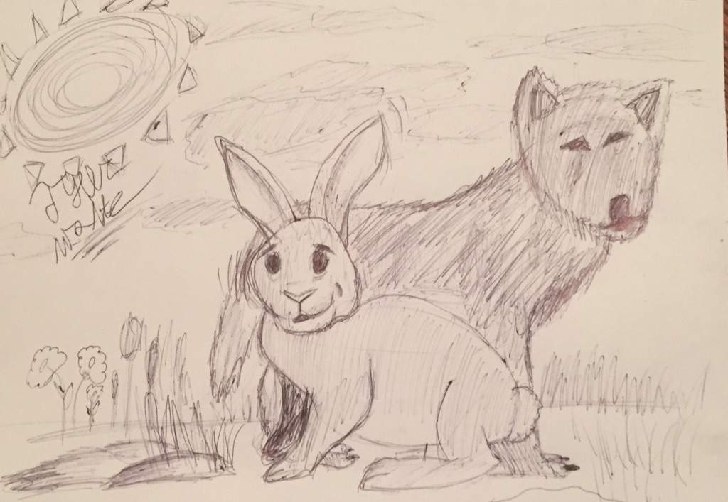 1024x707 Sketch Request - Baby Wolf Sketch