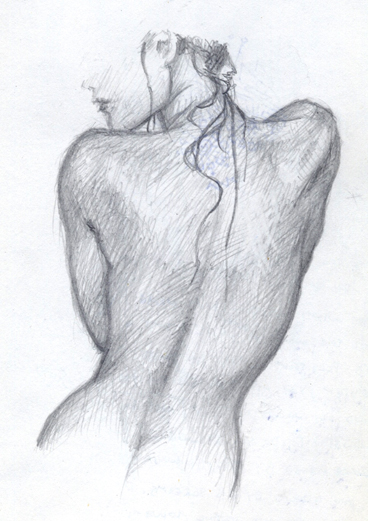 368x521 Back Sketch By Pinupsbygib - Back Sketch