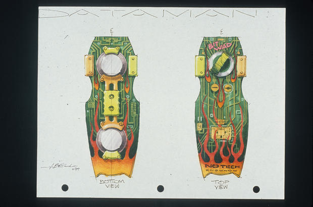 620x410 Hoverboard Dataman - Back To The Future Sketch
