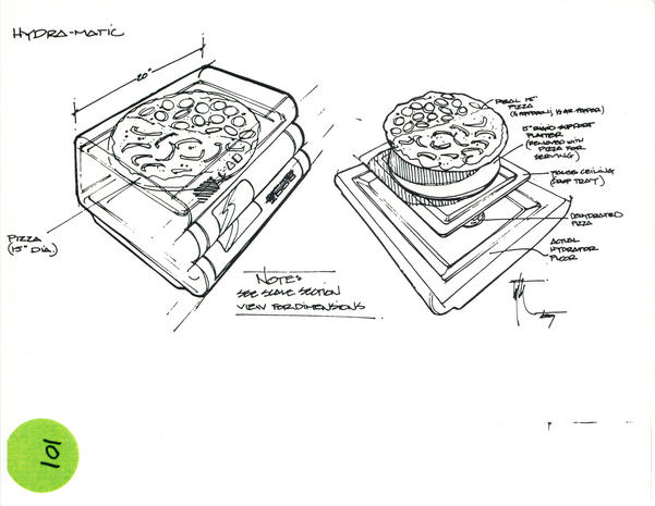601x465 Pizza Hydrator - Back To The Future Sketch