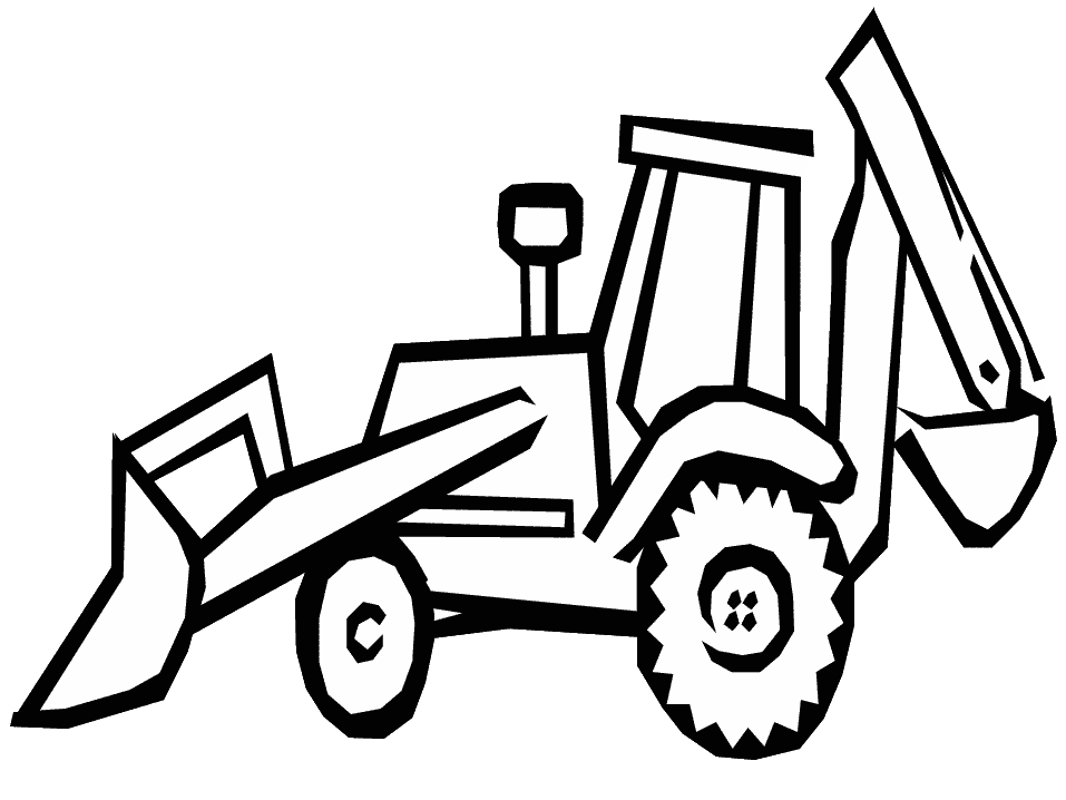 957x718 19 Bulldozer Clipart Library Download Sketch Huge Freebie - Backhoe Sketch