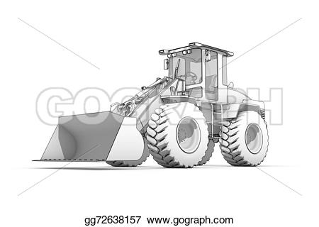 450x320 Excovator Clipart Sketch - Backhoe Sketch