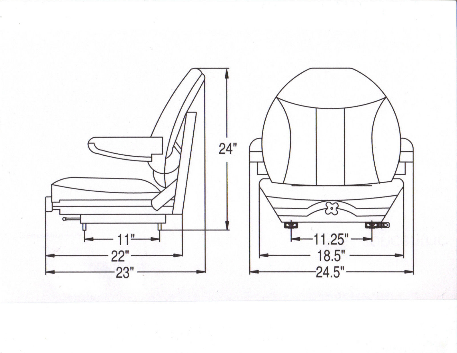 1600x1236 Suspension Seat Mower Warms,excavator, Forklift, Wheel Loader - Backhoe Sketch