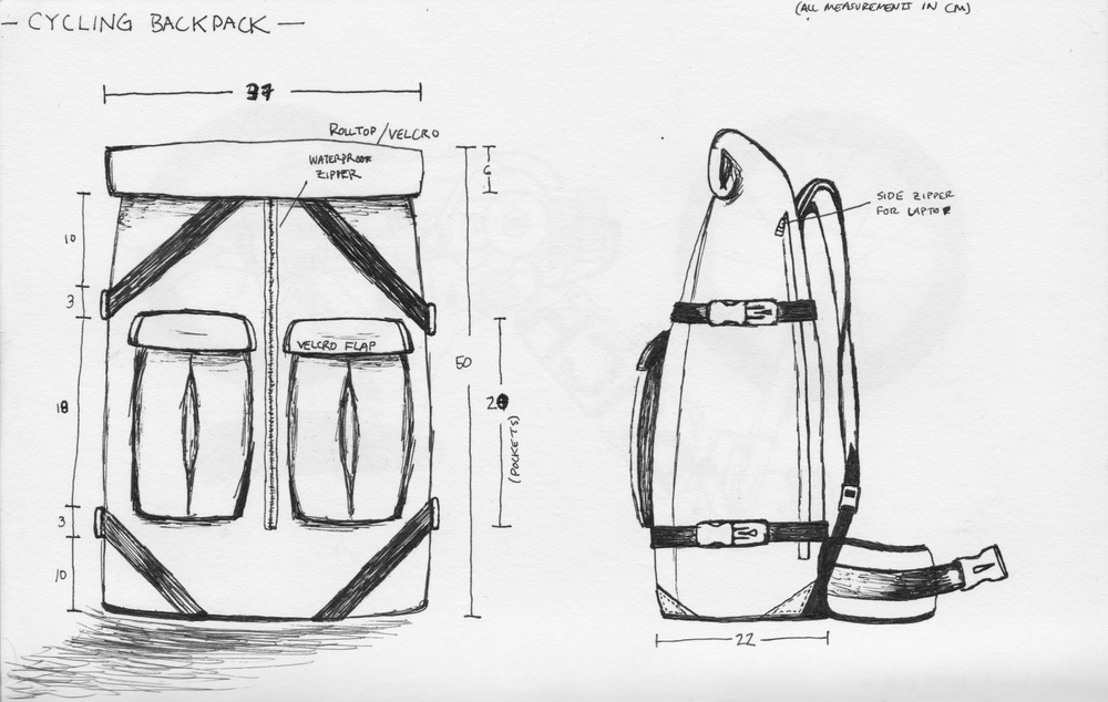 1000x634 Sketch Joseph Gummer - Backpack Sketch