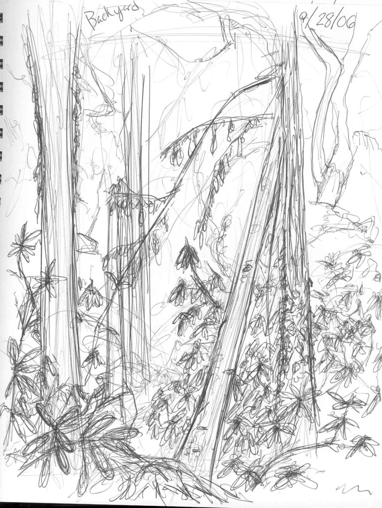 775x1030 Backyard Sketch By Kezef - Backyard Sketch