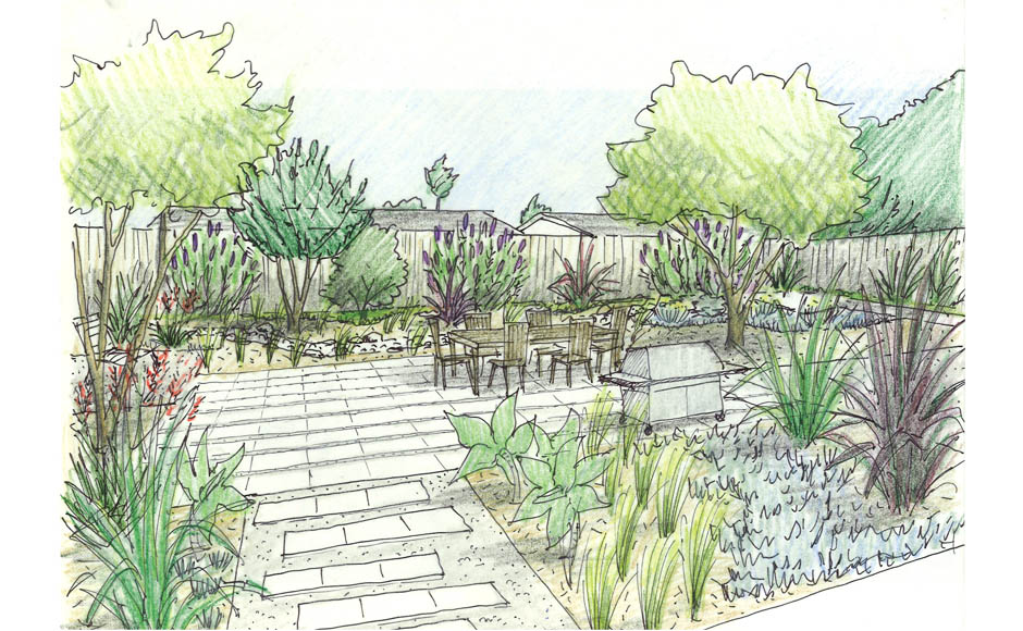 940x580 Excellent Landscape Design Sketch Great Wordpress Theme Small - Backyard Sketch