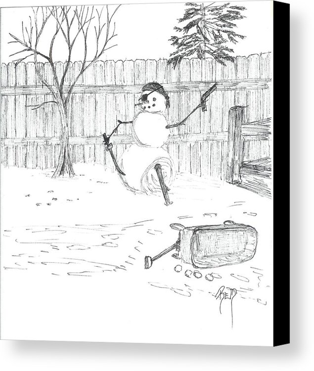 635x750 The Pirate In My Backyard - Backyard Sketch