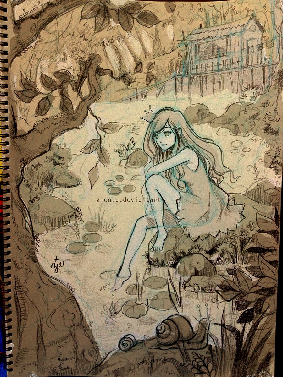 900x1200 Wip The Backyard - Backyard Sketch