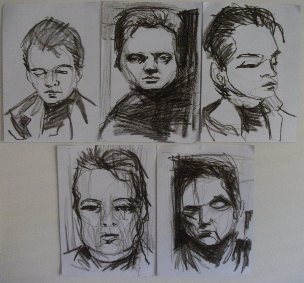 1024x956 Crayon Francis Bacon Sketches These A From A Few Months - Bacon Sketch