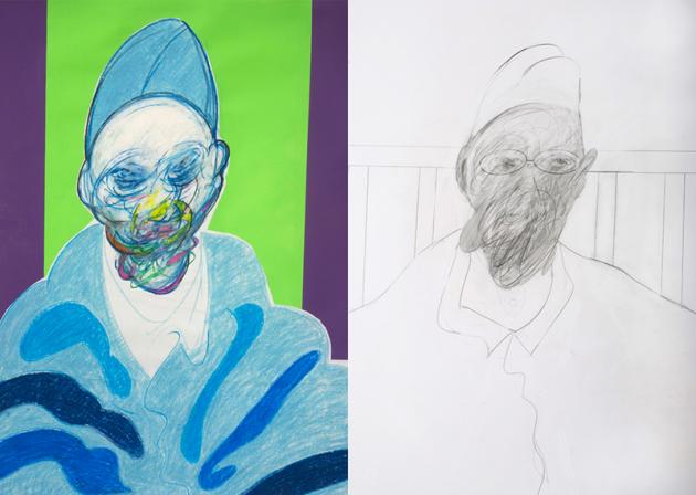 630x448 Francis Bacon Controversy Unauthenticated Drawings Go On Sale - Bacon Sketch