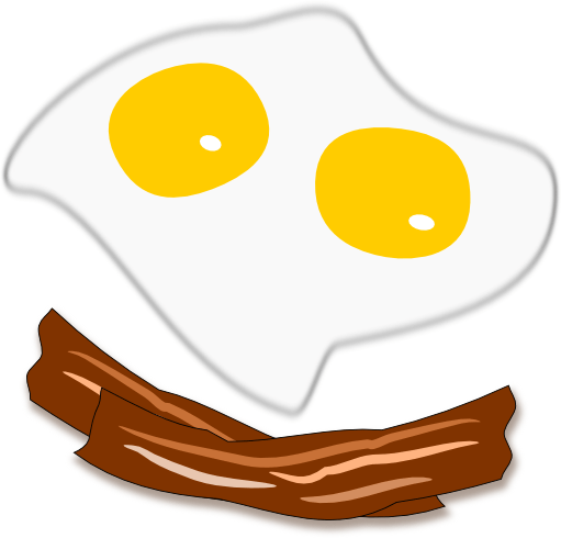 511x490 Sunny Side Up Eggs And Bacon Sketch By John Lemasney Via - Bacon Sketch