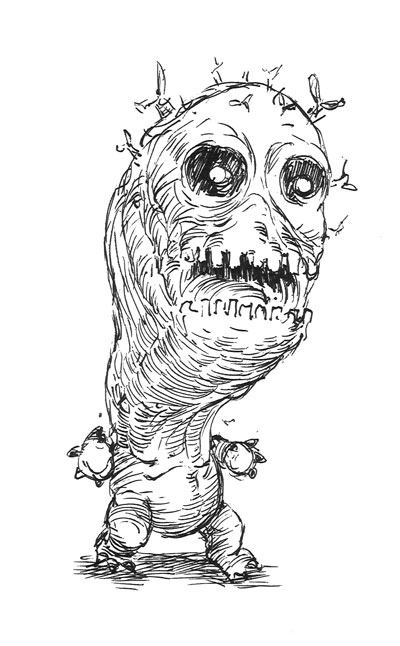 400x646 Monsters Mini Post On Uncontrolled Growth And The Gall Some - Bacteria Sketch