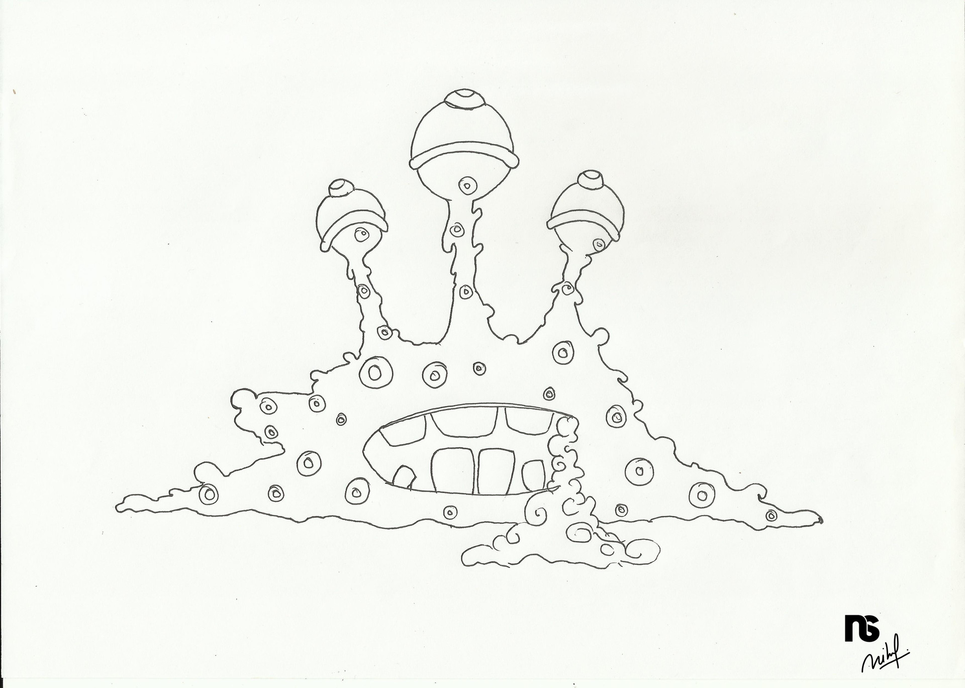 1920x1369 Artstation - Bacteria Sketch