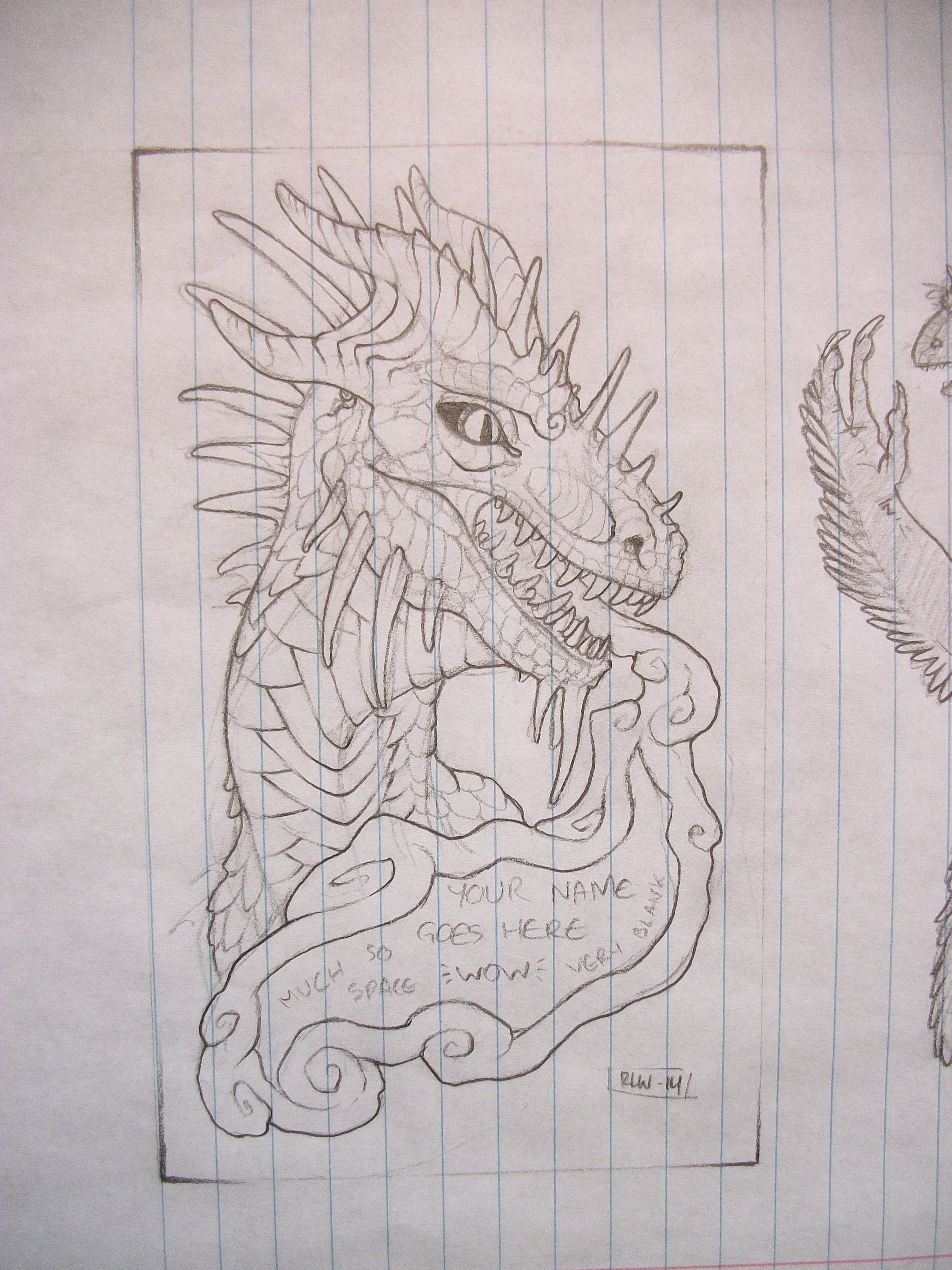 3000x4000 Dragon Badge Sketchase Weasyl - Badge Sketch