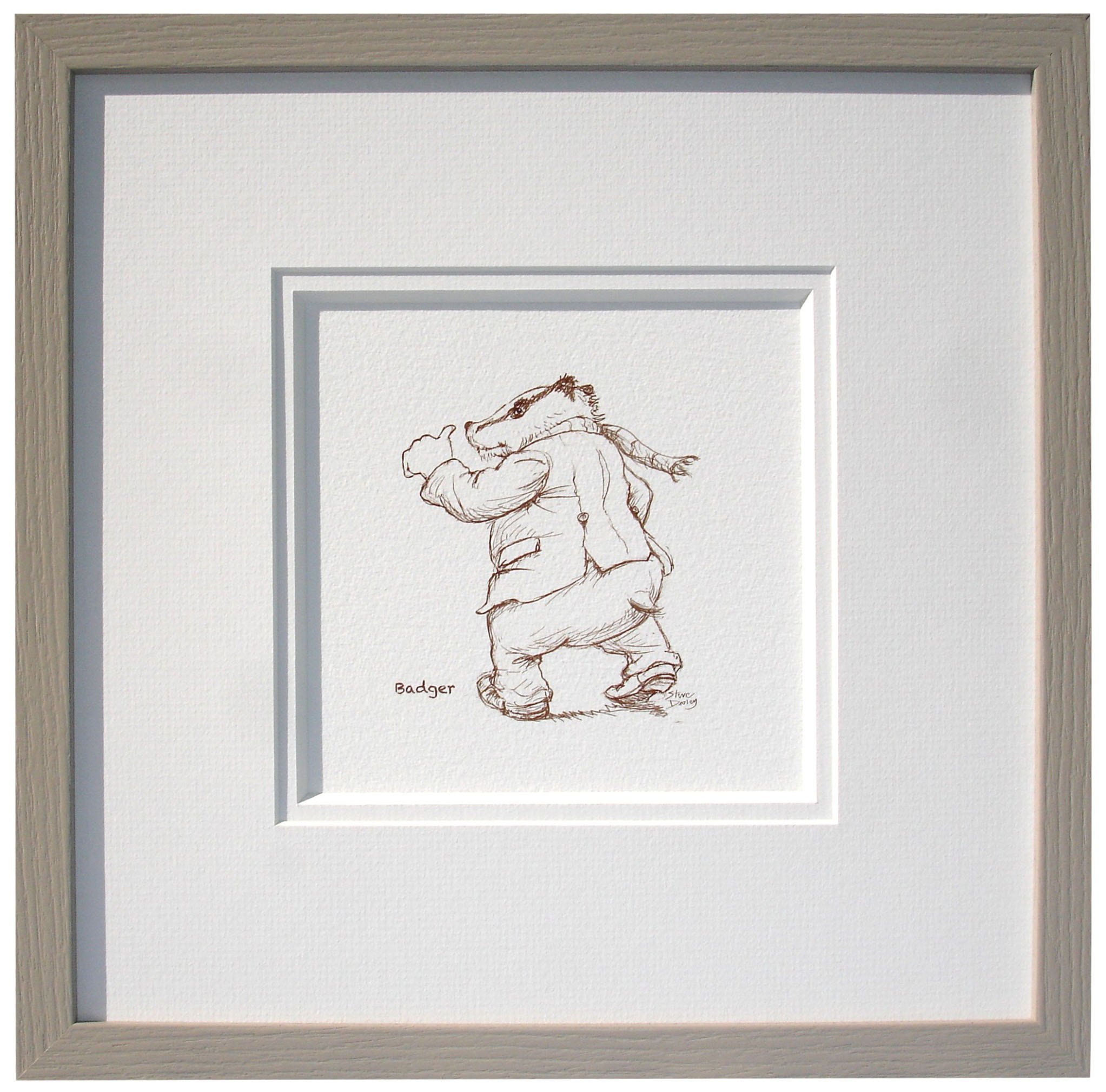 2045x2019 Badger Sketch Nursery Print Ellerby England Ellerby England - Badger Sketch