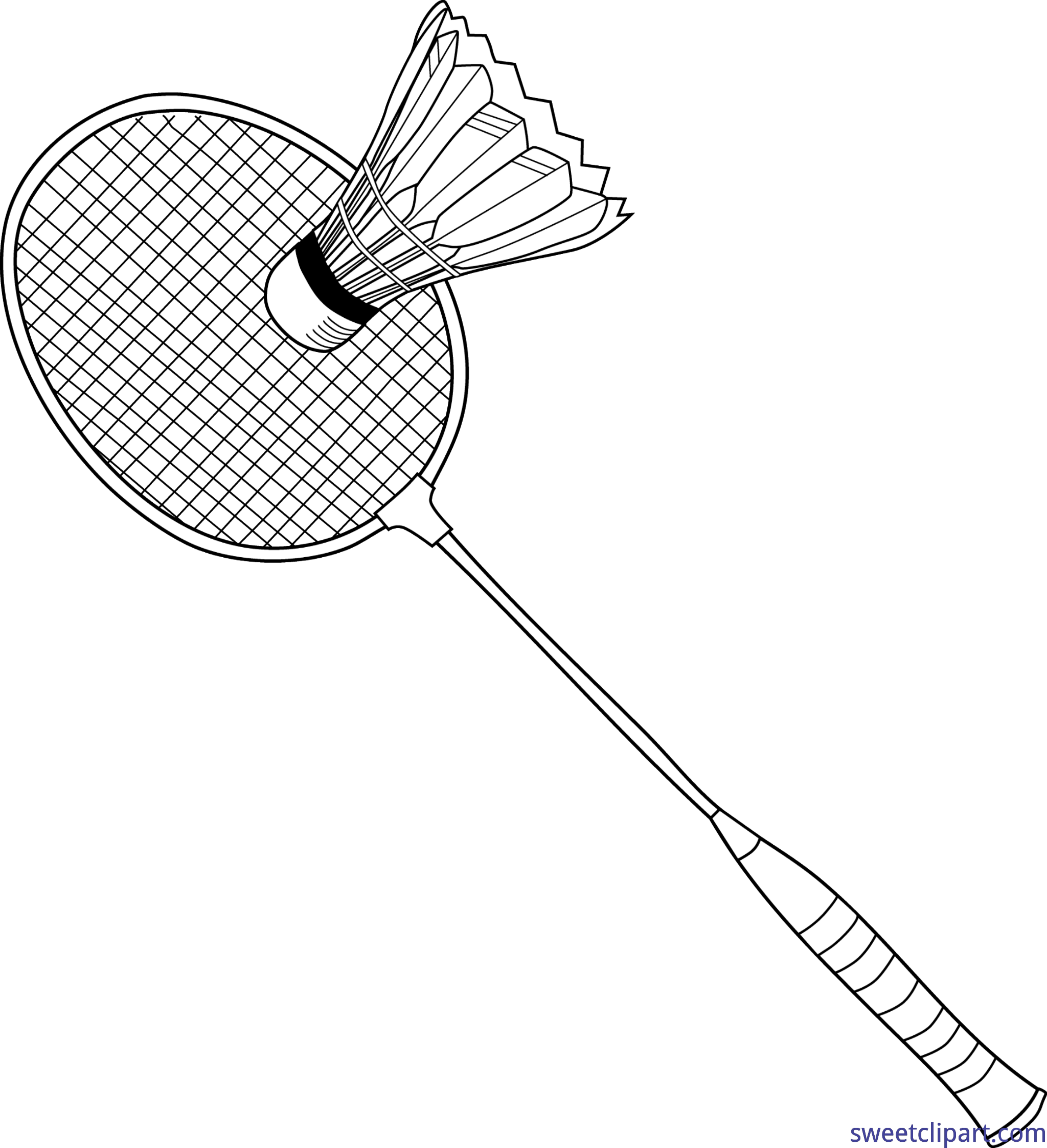 5890x6455 Badminton Clipart Badmitton ~ Frames ~ Illustrations ~ Hd Images - Badminton Sketch