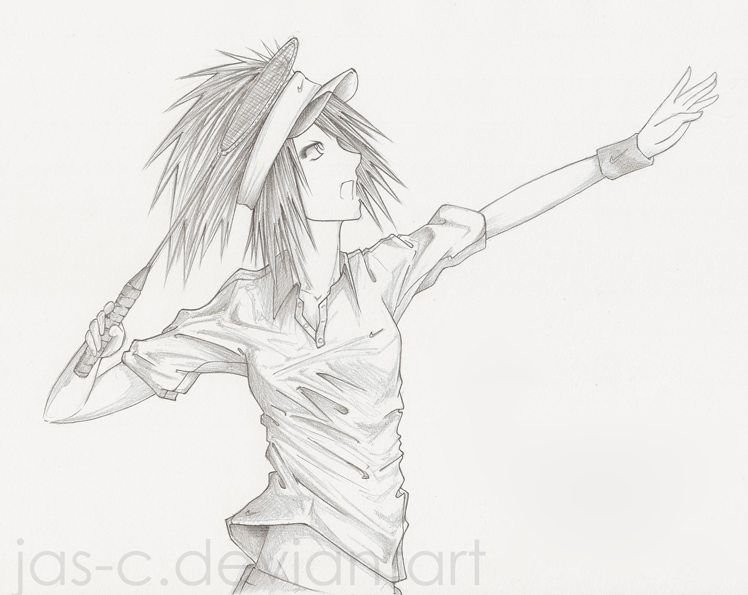 748x595 Badminton By Jas C - Badminton Sketch