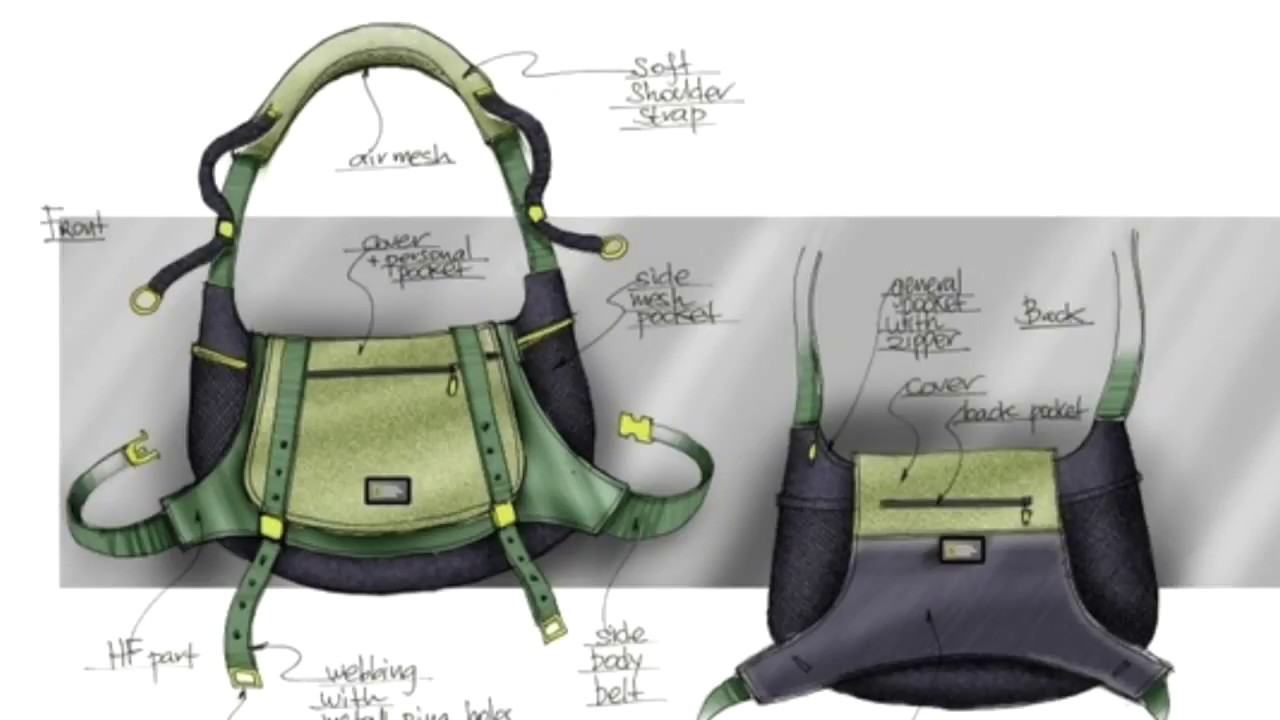 1280x720 How To Sketch Bags. Different Styles. - Bag Sketch