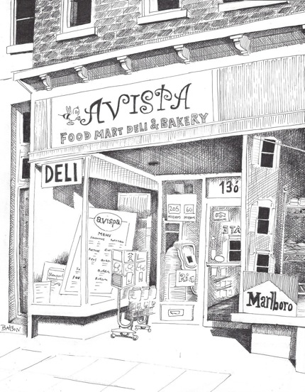 430x552 Nyack Sketch Log Avispa Food Mart, Deli, More! Nyack - Bakery Sketch