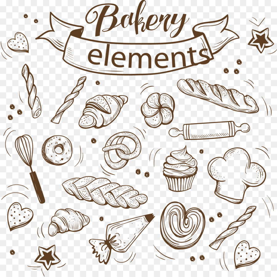 900x900 Bakery Cupcake Bread Baking - Bakery Sketch