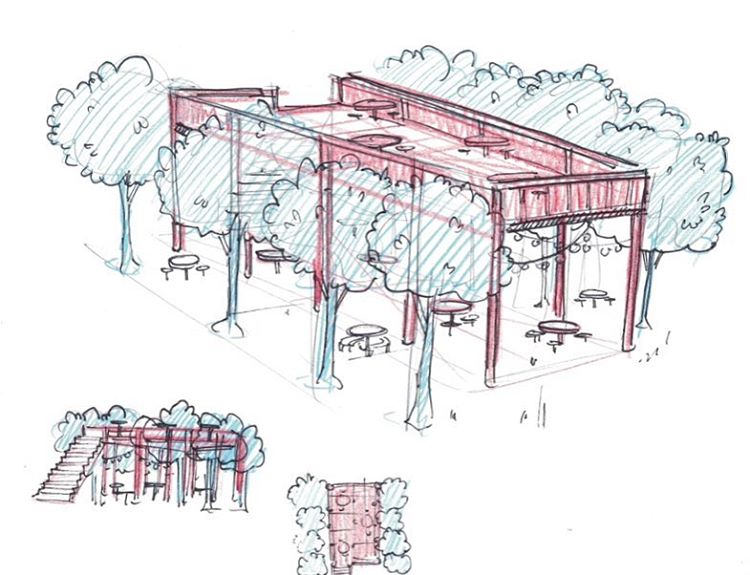 750x575 Tree Balcony Sketch By Memorysoul - Balcony Sketch