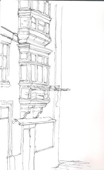 350x571 Balcony Sketch - Balcony Sketch