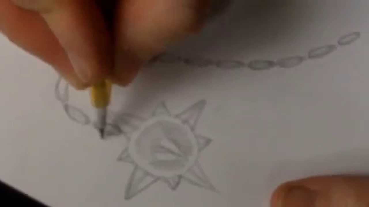 1280x720 How To Draw Spike Ball And Chain - Ball And Chain Sketch