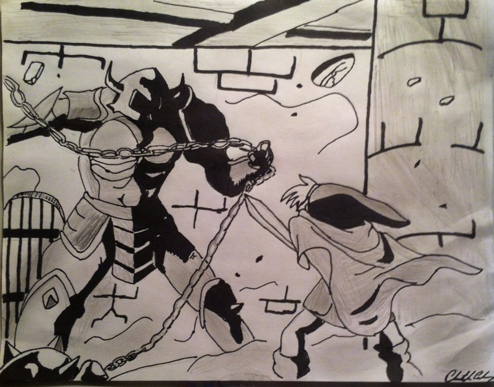 1009x792 Link Vs Ball And Chain Trooper By Thelinkleonxkennedy2 - Ball And Chain Sketch