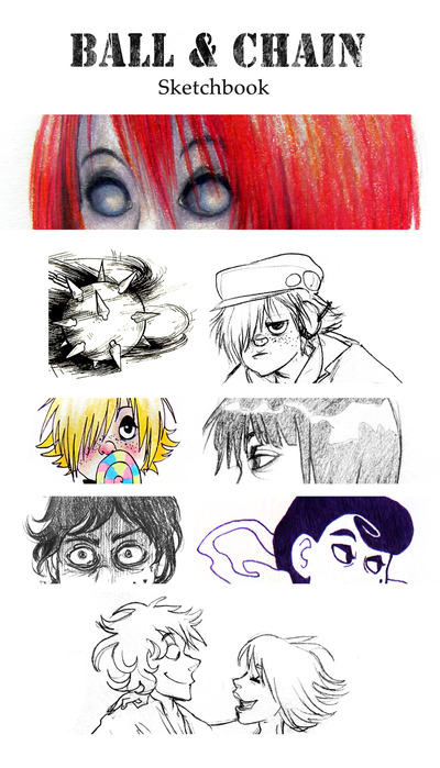 400x699 Ball Amp Chain Sketches Pdf Super Chi Studios Online Store - Ball And Chain Sketch