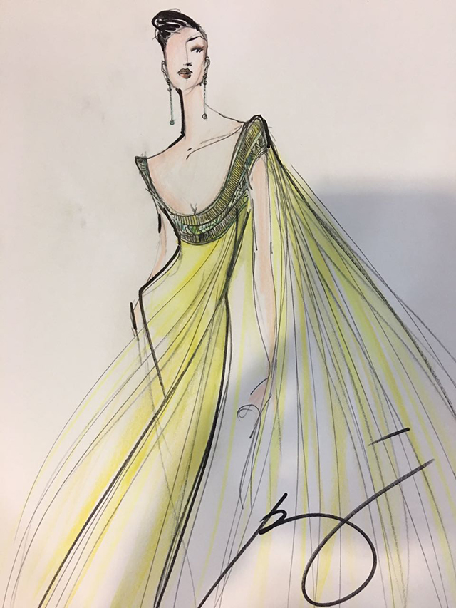 640x853 6 Designers Sketch Evening Gowns For Maxine Medina Preview - Ball Gown Sketch