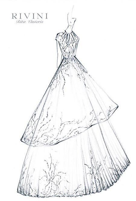 450x665 Gallery For Gt Ball Gown Wedding Dress Sketches Girls Bedroom - Ball Gown Sketch